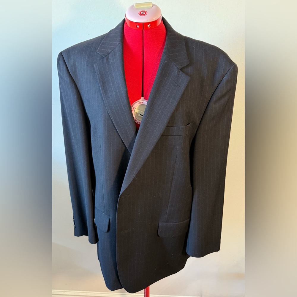 Jos. A Bank Men's Navy Pinstripe Single-Breasted Suit